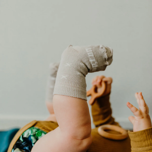 Lamington Merino Socks in Ted Crew Length by Bear & Moo