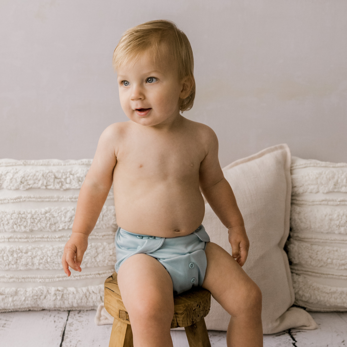 Duck Egg Reusable Cloth Nappy from Bear & Moo